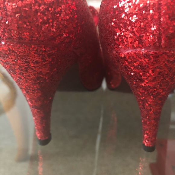 Funtasma Red Glitter Women’s High Heels Glinda-50G Size 9M BRAND NEW - Picture 3 of 9